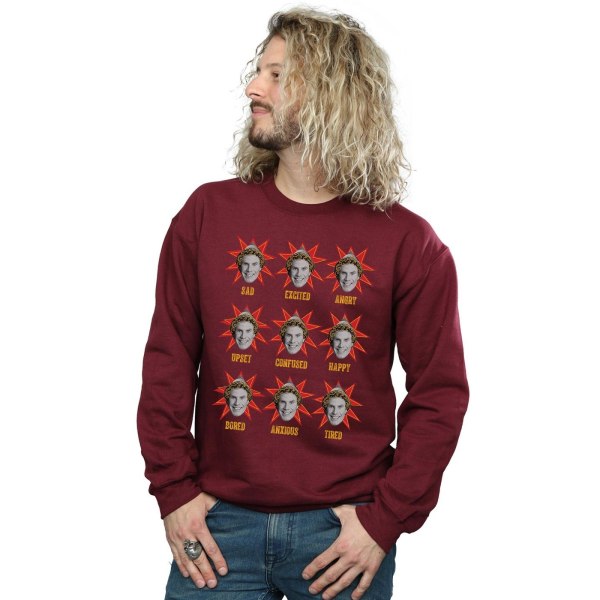 Elf Mens Buddy Moods Sweatshirt XL Burgundy Burgundy XL
