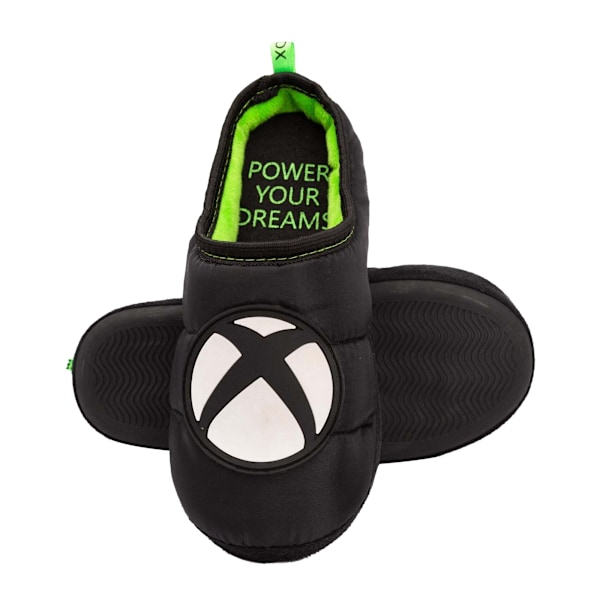 Xbox Pojks Tofflor 3 UK Svart/Vit/Grön Black/White/Green 3 UK