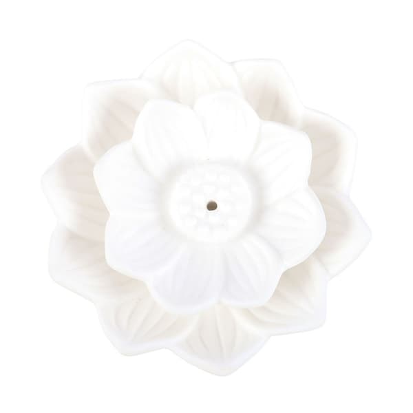 Something Different Lotus rökelsehållare En storlek Vit White One Size