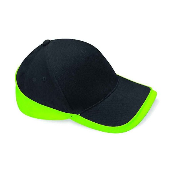 Beechfield Teamwear Competition Cap One Size Svart/Lime Black/Lime One Size