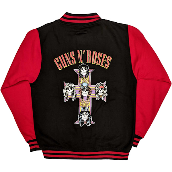 Guns N Roses Unisex Adult Appetite For Destruction Varsity Jack Black/Red L