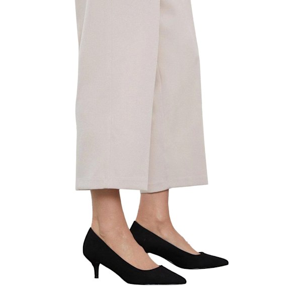 Dorothy Perkins Dam/Damklackskor Dove Kitten Heel Court Shoes 8 UK Natural Black 8 UK