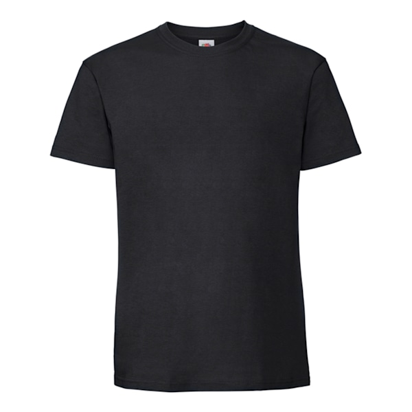 Fruit Of The Loom Mens Iconic Premium Ringspun Cotton T-Shirt 3 Black 3XL