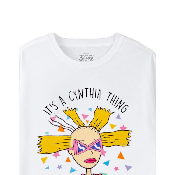 Rugrats Dam/Kvinnor Det Är En Cynthia Thing T-Shirt M Vit White M