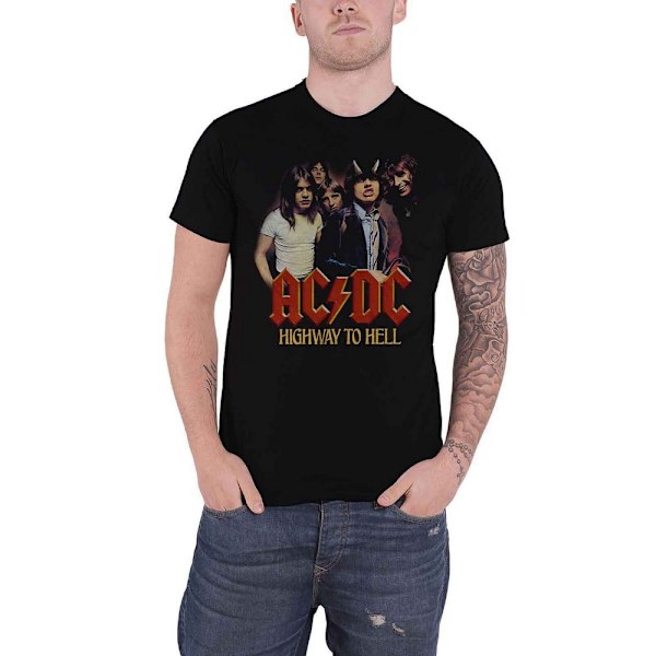 AC/DC Unisex Vuxen Highway To Hell Band T-Shirt M Svart Black M