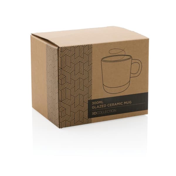XD Collection Glazed Ceramic 360ml Mugg En Storlek Grön Green One Size