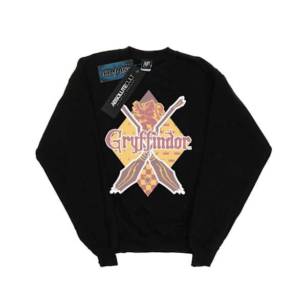 Harry Potter Tjejer Gryffindor Lozenge Sweatshirt 9-11 År Bla Black 9-11 Years