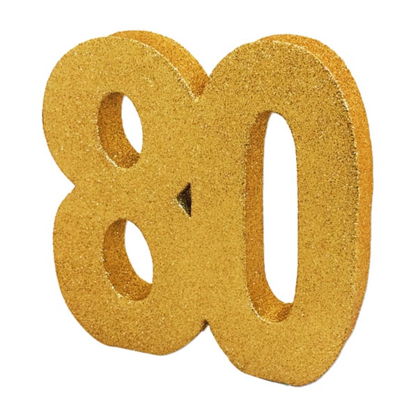 Creative Party Guld Glitter Nummer Bordsdekoration 30 Guld Gold 30