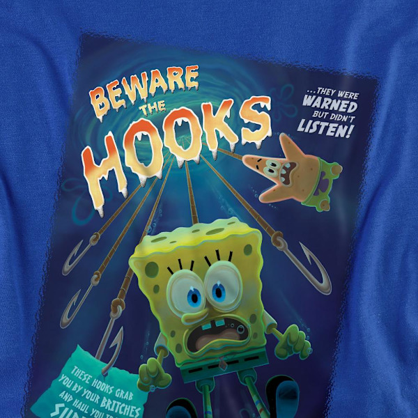 SvampBob Fyrkant Unisex Vuxen Akta Krokarna T-Shirt M R Royal Blue M