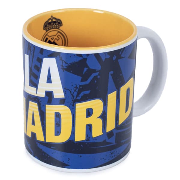 Real Madrid CF Hala Madrid Mugg One Size Blå/Vit/Gul Blue/White/Yellow One Size