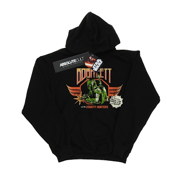 Star Wars Boys Boba Fett Rock Poster Hoodie 9-11 år Svart Black 9-11 Years