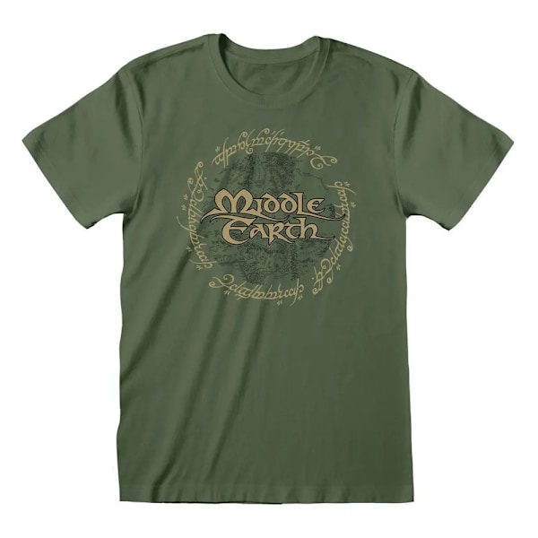 Lord Of The Rings Unisex Vuxen Middle Earth T-Shirt M Grön Green M