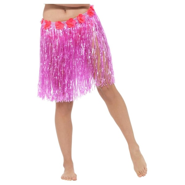 Smiffys Dam/Kvinnor Hula Kostymkjol One Size Neonrosa Neon Pink One Size