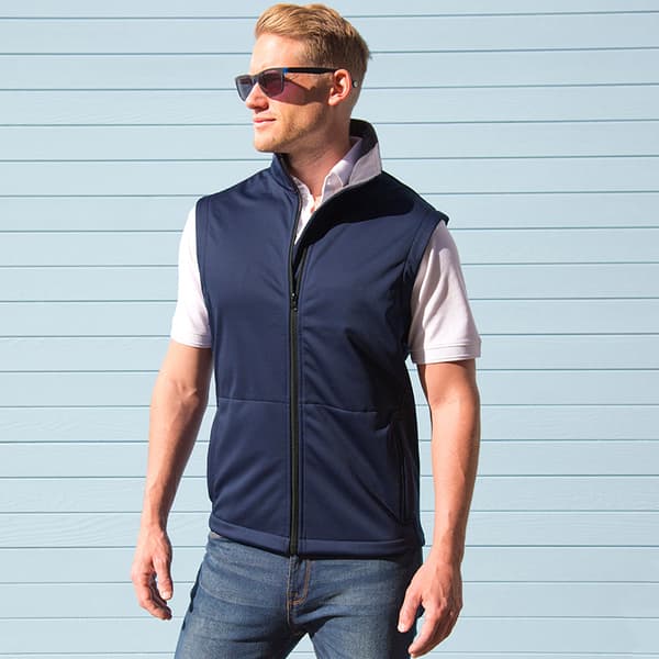 Result Core Soft Shell Bodywarmer Jacka för Herr 3XL Marinblå Navy Blue 3XL