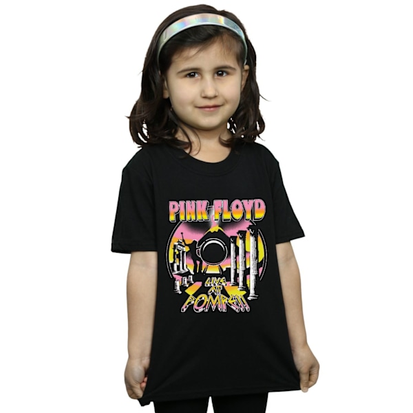 Pink Floyd Girls Live At Pompeii Volcano Bomull T-Shirt 5-6 År Black 5-6 Years