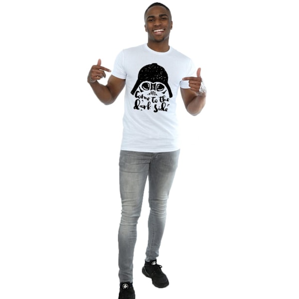 Star Wars Herr Darth Vader Kom Till Den Mörka Sidan Skiss T-shirt White L