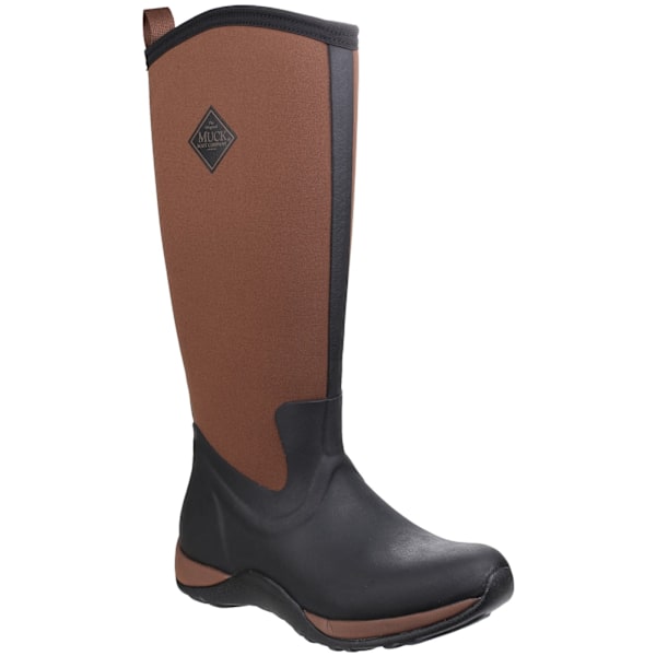 Muck Boots Unisex Arctic Adventure Pull On Wellington Boots 5 U Black/Tan 5 UK