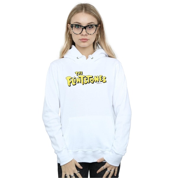 The Flintstones Dam/Damer Original Logo Hoodie XXL Vit White XXL