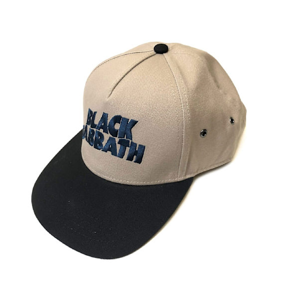 Black Sabbath Unisex Adult Wavy Logo Snapback Cap One Size Blac Black/Sand One Size