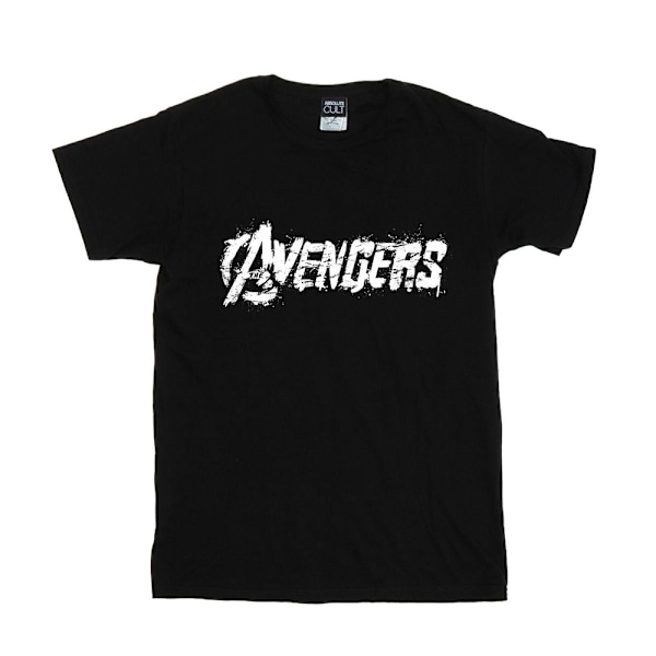 Avengers T-shirt i bomull för flickor, 5-6 år, svart Black 5-6 Years