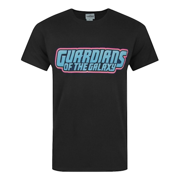 Guardians Of The Galaxy Herr T-shirt med logotyp XXL Svart Black XXL