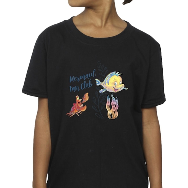 Disney Girls The Little Mermaid Club Bomull T-shirt 12-13 år Black 12-13 Years