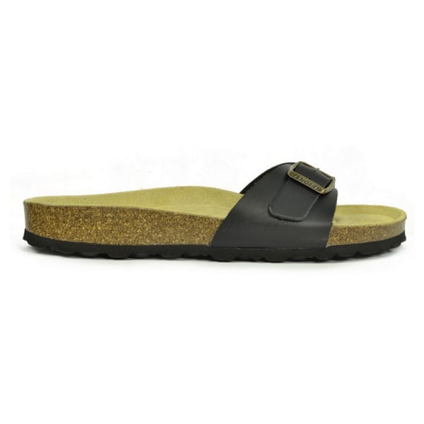 Sanosan Dam/Dam Malaga Sano Sandaler 7 UK Svart/Brun Black/Brown 7 UK