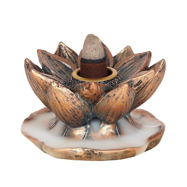 Something Different Lotus Backflow Burner One Size Bronze Bronze One Size