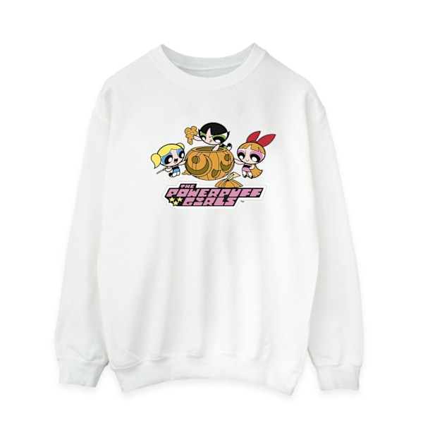 The Powerpuff Girls Mens Girls Pumpkin Sweatshirt L Vit White L