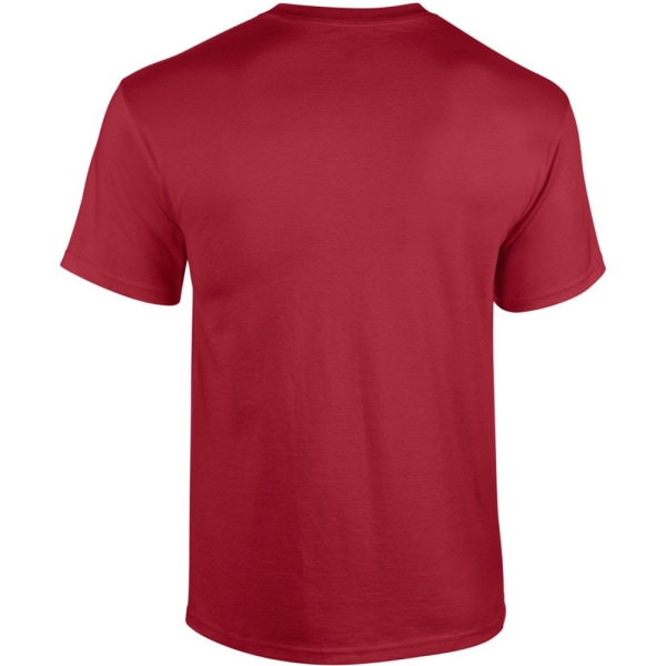 Gildan Herr kraftig bomull kortärmad T-shirt L Cardinal Cardinal L