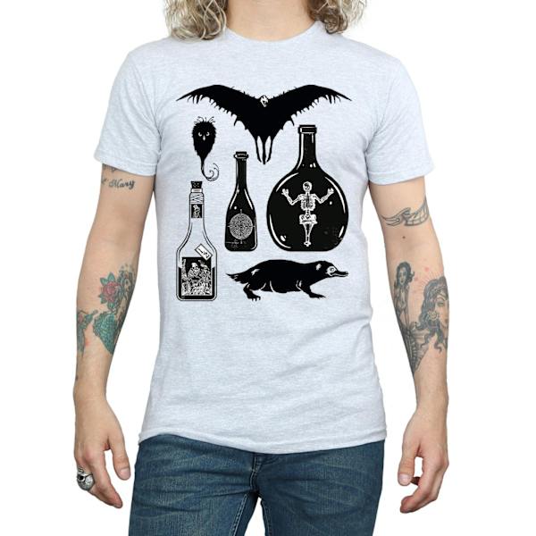 Fantastiska vidunder Mäns enfärgad ikoner T-shirt XXL Sports Grey Sports Grey XXL