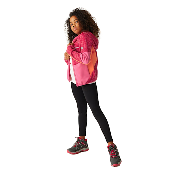 Regatta Barn/Barn Dissolver VIII Full Zip Fleece Jacka 11 Pink Potion/Flamingo Pink/Satsuma 11-12 Years