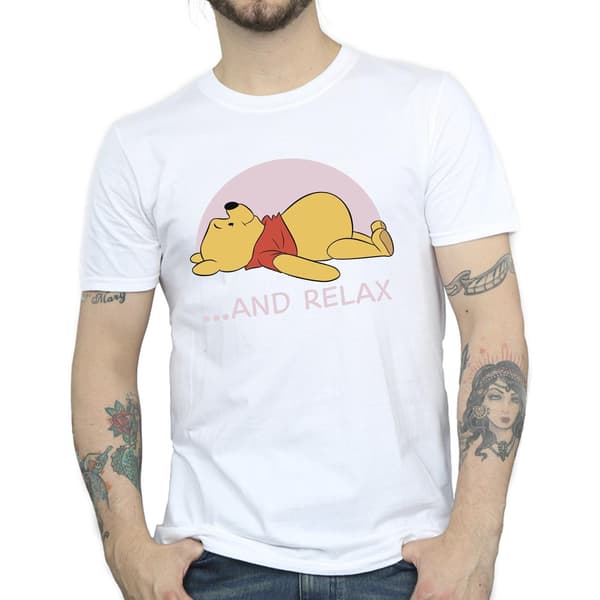 Disney Herr Nalle Puh Relax T-shirt M Vit White M