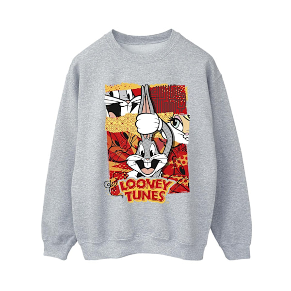 Looney Tunes Dam/Damer Bugs Rabbit Comic Nyår Sweatshirt Sports Grey S