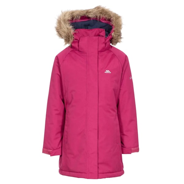 Trespass Fame Vattentät Parka Jacka för Flickor 3-4 År Cranberry 3-4 Years