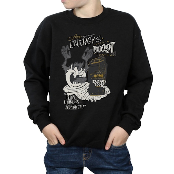 Looney Tunes Boys Taz Energy Boost Sweatshirt 9-11 år Svart Black 9-11 Years