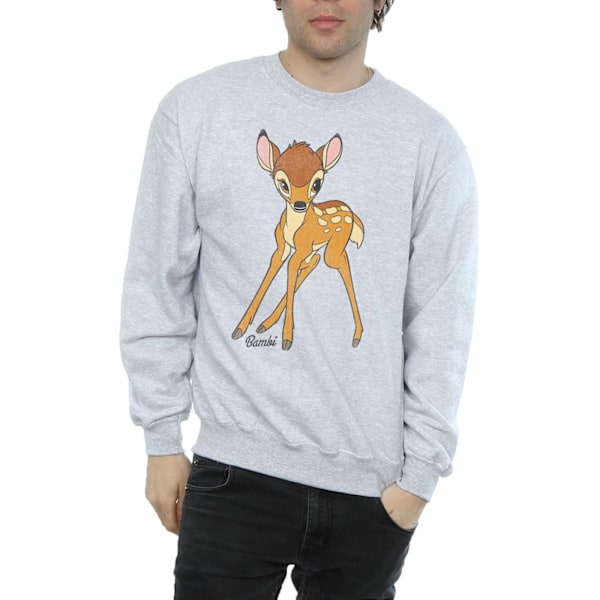 Bambi Klassisk Bomullströja L Sports Grey Sports Grey L