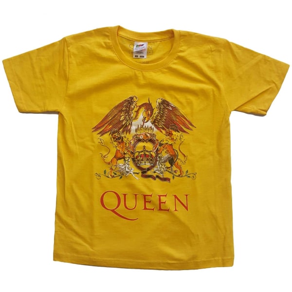 Queen Barn/Barn Classic Crest T-shirt 9-10 år Gul Yellow 9-10 Years