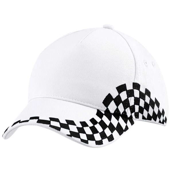 Beechfield Unisex Grand Prix Baseball Cap En Storlek Vit White One Size