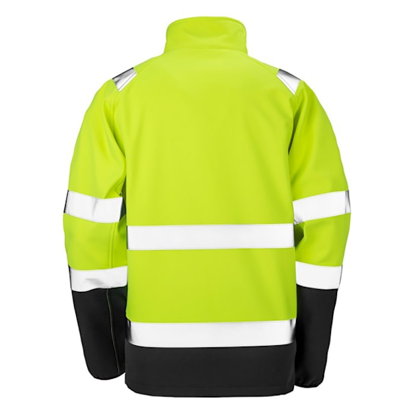 Result Safeguard Herr Printable Säkerhetsskaljacka 4XL Flu Fluorescent Yellow/Black 4XL