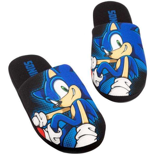 Sonic The Hedgehog Herrtofflor för Män 11 UK-12 UK Svart Black 11 UK-12 UK
