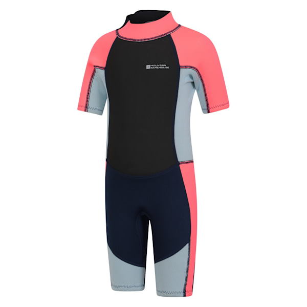 Mountain Warehouse Barnkläder/Barn Kontrastpanel Våtdräkt 3-4 År Fuchsia 3-4 Years