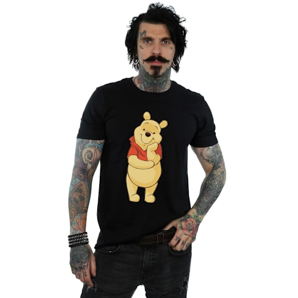 Disney Winnie The Pooh T-shirt för män, 3XL, svart Black 3XL