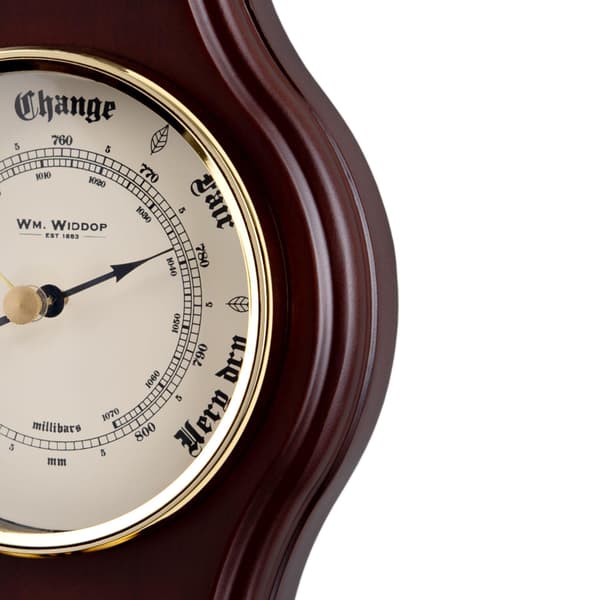 Wm.Widdop Barometer i trä, Termometer och Hygrometer One Size Mahogany One Size