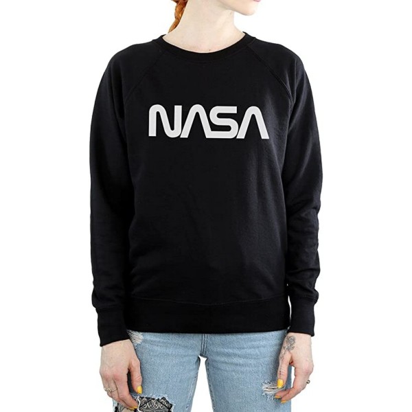 NASA modern logotröja för damer/damer L Svart Black L