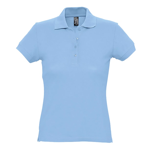 SOLS Dam/Kvinnor Passion Pique Kortärmad Polotröja XL Sky Sky Blue XL