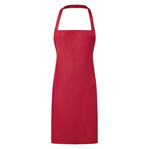 Premier Dam/Kvinnors Essentiella Haklappsförkläde / Catering Arbetskläder O Red One Size