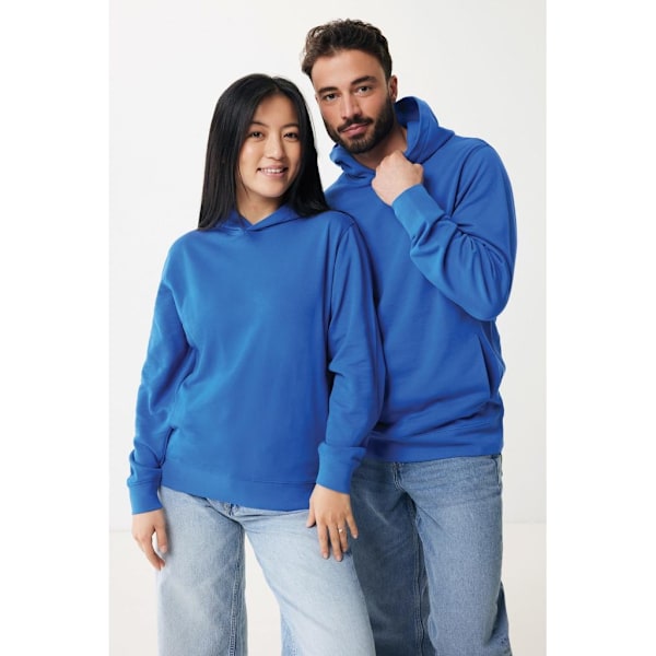 Iqoniq Unisex Vuxen Yengo Återvunnen Bomull Sidoficka Hoodie M Navy M