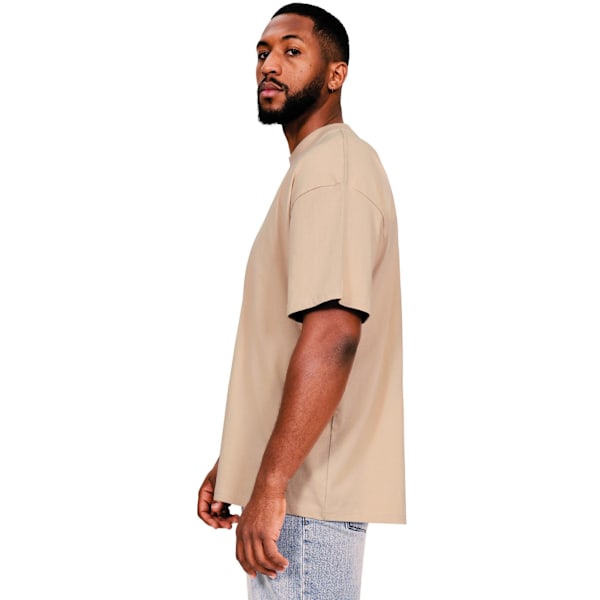 Casual Classics Herr Ringspun Bomull Förlängd Halsringning Oversize Sand 4XL