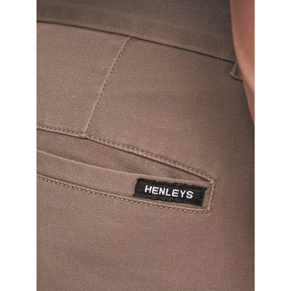 Henleys Mens Edition Chinos 34R Stone Stone 34R